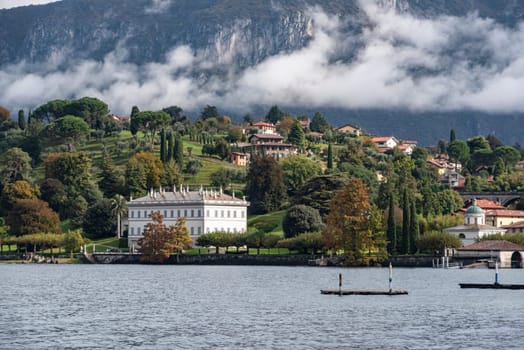 BELLAGIO, ITALY - OCTOBER 02,2023 - Villa Melzi d Eril in Bellagio at lake Como, Italy