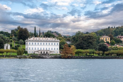 BELLAGIO, ITALY - OCTOBER 02,2023 - Villa Melzi d Eril in Bellagio at lake Como, Italy