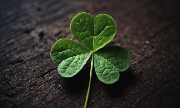 A close-up shot of fresh green clover leaves with water drops on a soft blurred background. This image symbolizes luck, nature, and growth.