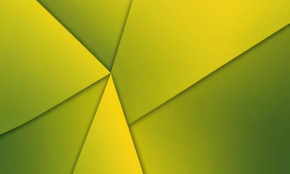 A gradient wallpaper with Trapezoidal shapes using olive and yellow gradient colors. Generative AI.