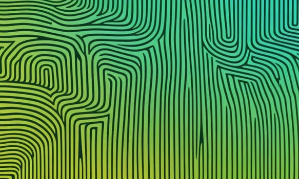 A gradient wallpaper with Labyrinth shapes using green and old lace gradient colors. Generative AI.