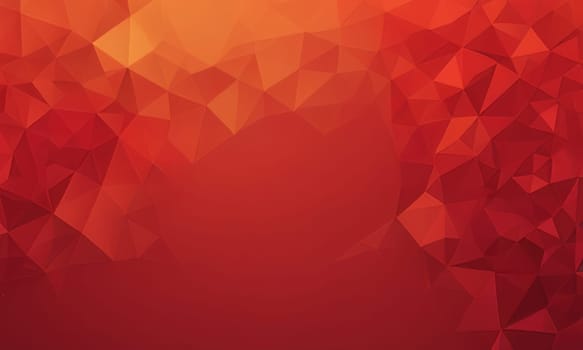 A gradient wallpaper with Pentagonal shapes using red and dark khaki gradient colors. Generative AI.