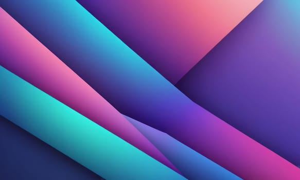 A gradient wallpaper with Multilobed shapes using purple and cyan gradient colors. Generative AI.