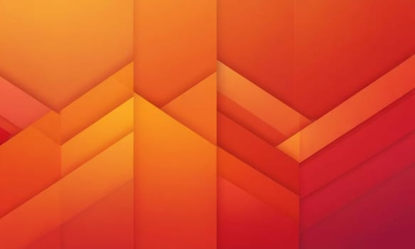 A gradient wallpaper with Chevron shapes using red and orange gradient colors. Generative AI.