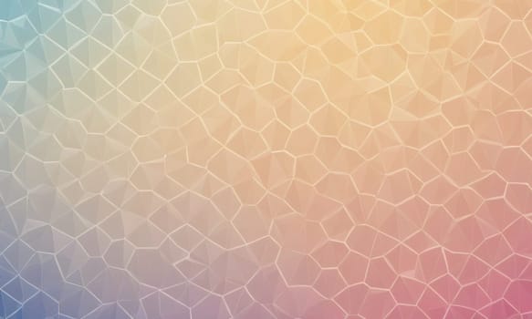 A gradient wallpaper with Pentagonal shapes using white and linen gradient colors. Generative AI.