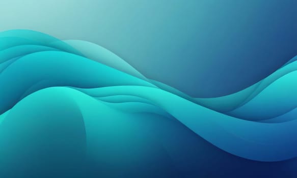 A gradient wallpaper with Guilloche shapes using teal and deepskyblue gradient colors. Generative AI.