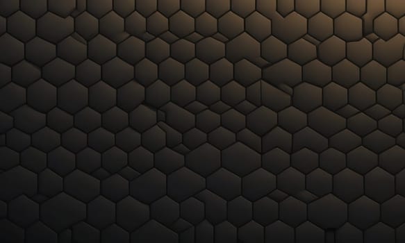 A gradient wallpaper with Dimpled shapes using black and dark khaki gradient colors. Generative AI.