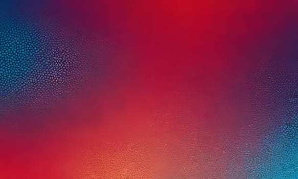 A gradient wallpaper with Stippled shapes using red and lightskyblue gradient colors. Generative AI.