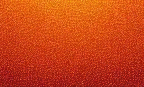 A gradient wallpaper with Beaded shapes using orange and firebrick gradient colors. Generative AI.