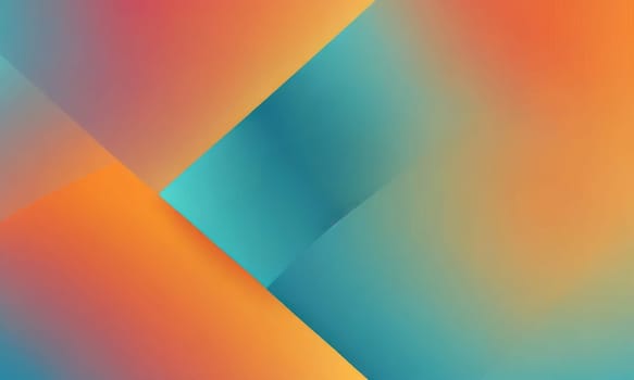 A gradient wallpaper with Cross shapes using orange and aqua gradient colors. Generative AI.