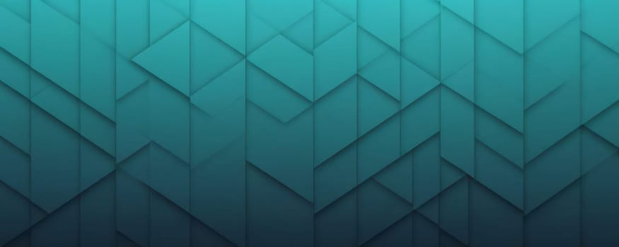 A gradient wallpaper with Serrated shapes using aqua and darkslategray gradient colors. Generative AI.