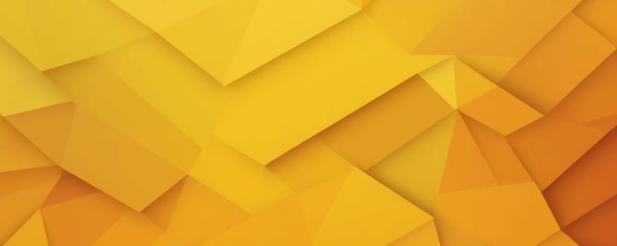 A gradient wallpaper with Segmented shapes using yellow and goldenrod gradient colors. Generative AI.