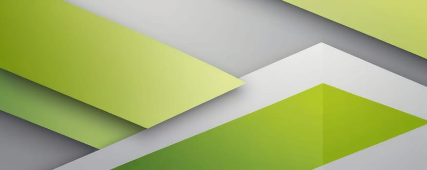 A gradient wallpaper with Angular shapes using lime and lightgrey gradient colors. Generative AI.