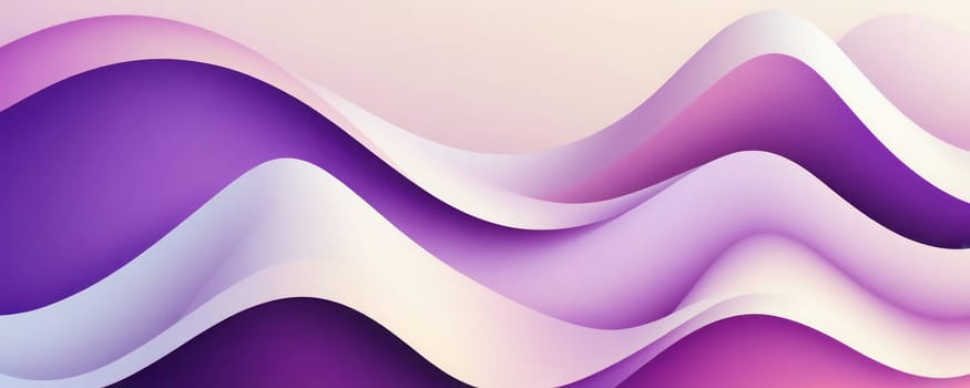 A gradient wallpaper with Distorted shapes using white and purple gradient colors. Generative AI.