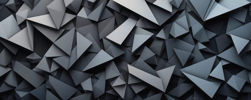 A gradient wallpaper with Multilobed shapes using black and lightgrey gradient colors. Generative AI.