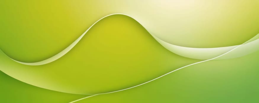 A gradient wallpaper with Looped shapes using lime and whitesmoke gradient colors. Generative AI.