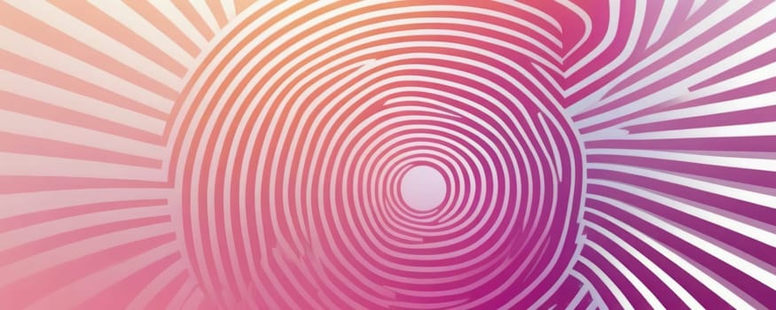 A gradient wallpaper with Concentric shapes using white and orchid gradient colors. Generative AI.