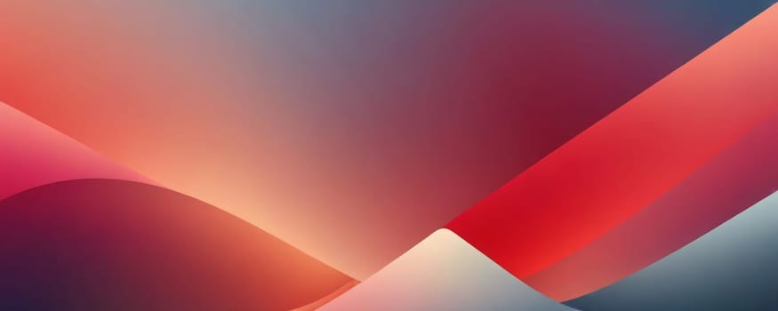 A gradient wallpaper with Sigmoid shapes using red and lightslategrey gradient colors. Generative AI.