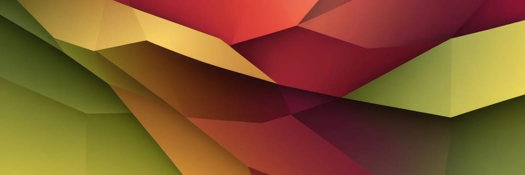 A gradient wallpaper with Irregular shapes using olive and dark red gradient colors. Generative AI.