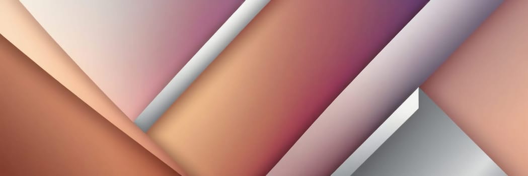 A gradient wallpaper with Multilobed shapes using silver and rosy brown gradient colors. Generative AI.