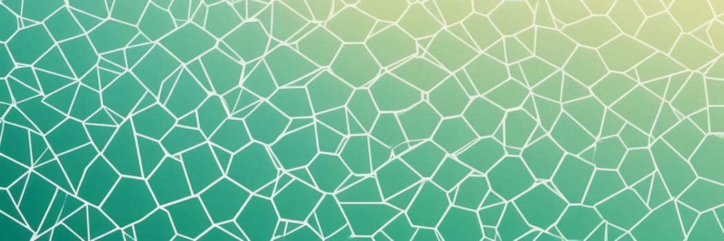 A gradient wallpaper with Pentagonal shapes using white and mint cream gradient colors. Generative AI.