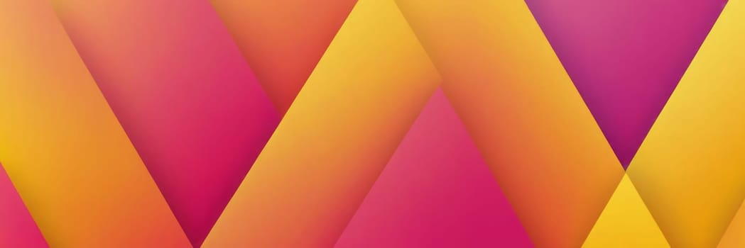 A gradient wallpaper with Fluted shapes using yellow and hot pink gradient colors. Generative AI.