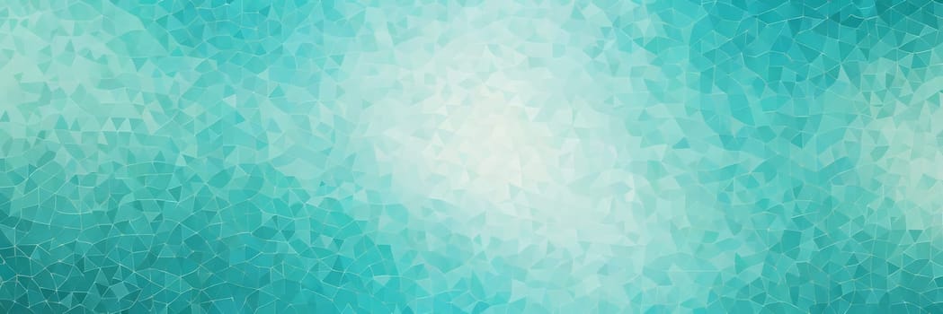 A gradient wallpaper with Mosaic shapes using aqua and Navajo white gradient colors. Generative AI.