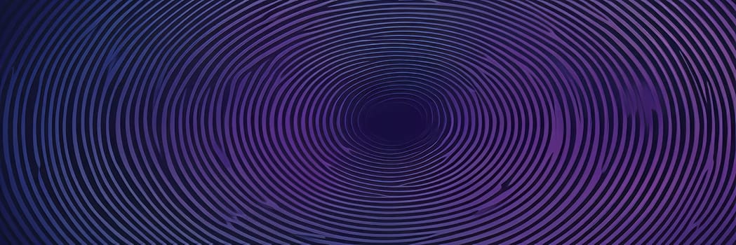 A gradient wallpaper with Concentric shapes using navy and dark violet gradient colors. Generative AI.
