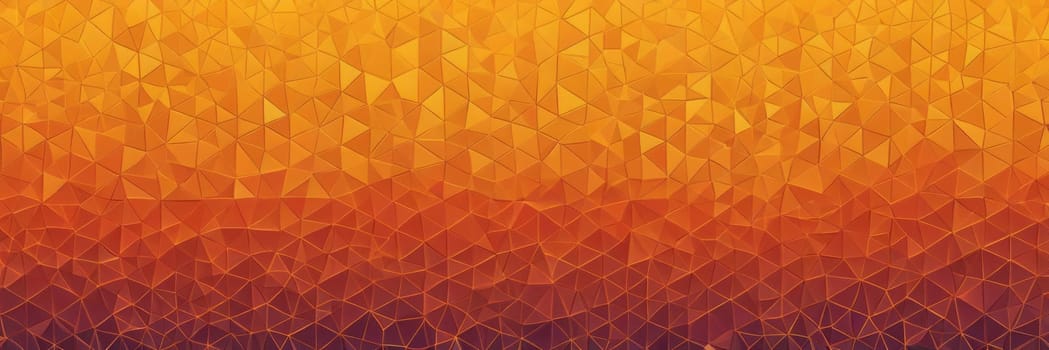 A gradient wallpaper with Mosaic shapes using orange and goldenrod gradient colors. Generative AI.