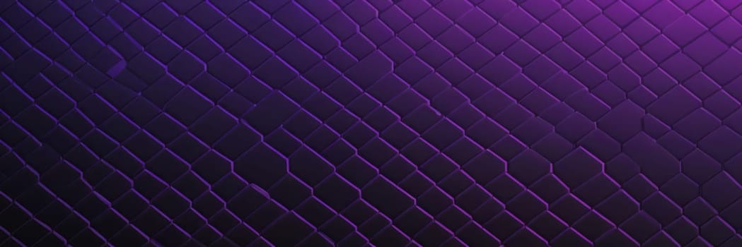 A gradient wallpaper with Segmented shapes using black and violet gradient colors. Generative AI.