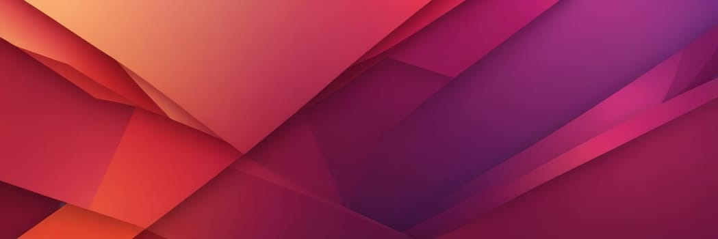 A gradient wallpaper with Layered shapes using maroon and mediumvioletred gradient colors. Generative AI.