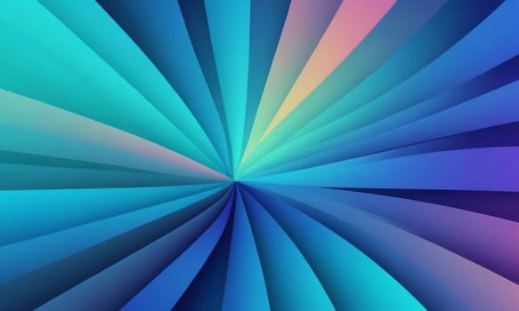 A gradient wallpaper with Cylindrical shapes using blue and dark cyan gradient colors. Generative AI.
