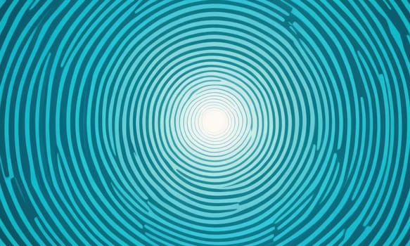 A gradient wallpaper with Concentric shapes using teal and Alice blue gradient colors. Generative AI.