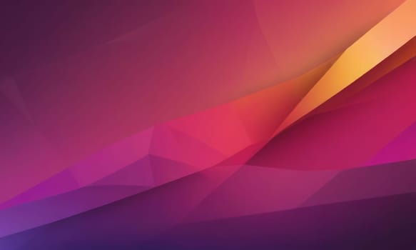 A gradient wallpaper with Prism shapes using maroon and dark orchid gradient colors. Generative AI.