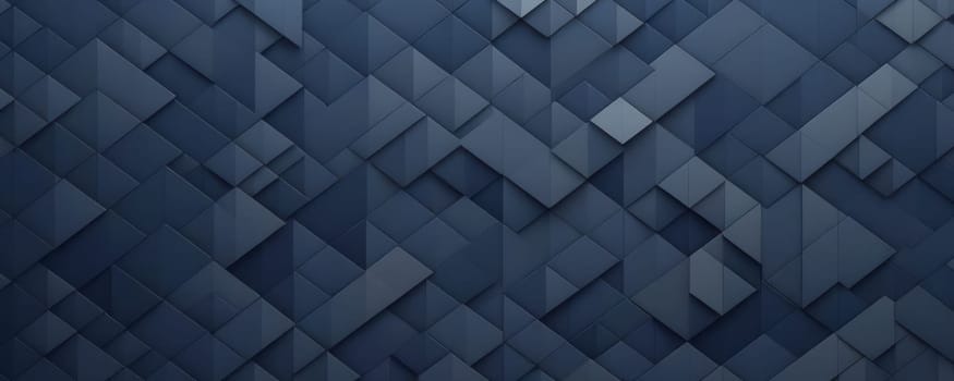 A gradient wallpaper with Segmented shapes using navy and slate-gray gradient colors. Generative AI.