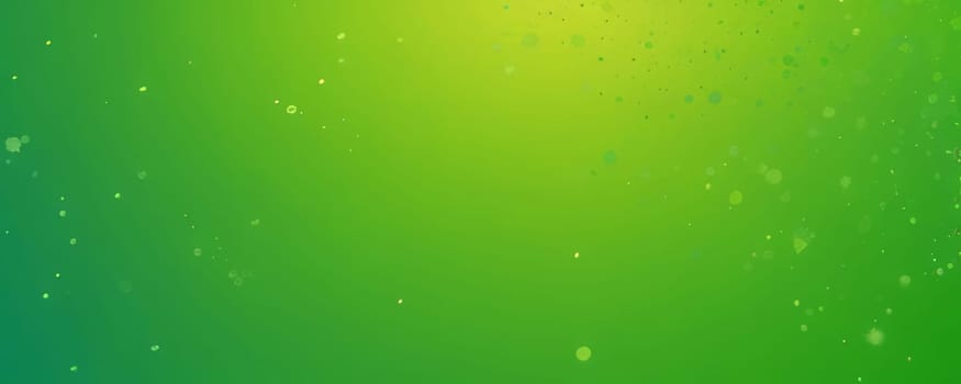 A gradient wallpaper with Splattered shapes using green and lawn green gradient colors. Generative AI.