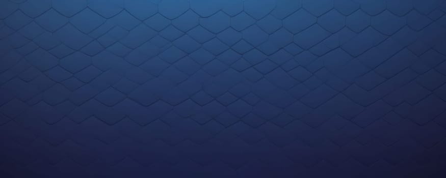 A gradient wallpaper with Ogee shapes using navy and medium orchid gradient colors. Generative AI.