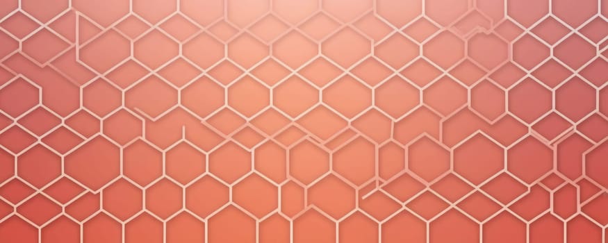 A gradient wallpaper with Lattice shapes using white and light coral gradient colors. Generative AI.