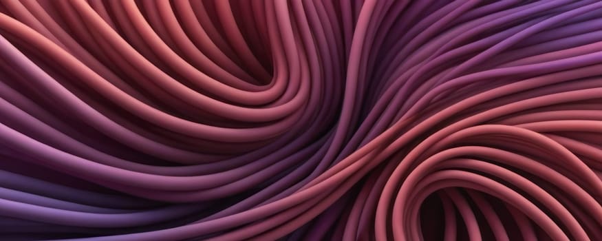 A gradient wallpaper with Coiled shapes using maroon and medium purple gradient colors. Generative AI.
