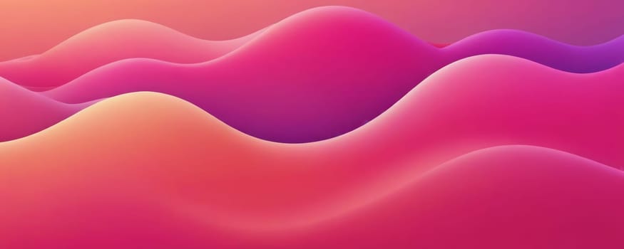A gradient wallpaper with Dimpled shapes using fuchsia and papaya whip gradient colors. Generative AI.