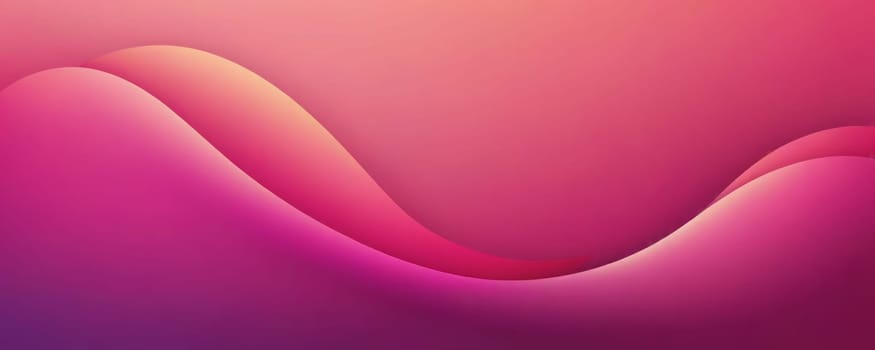 A gradient wallpaper with Crescent shapes using fuchsia and dark khaki gradient colors. Generative AI.