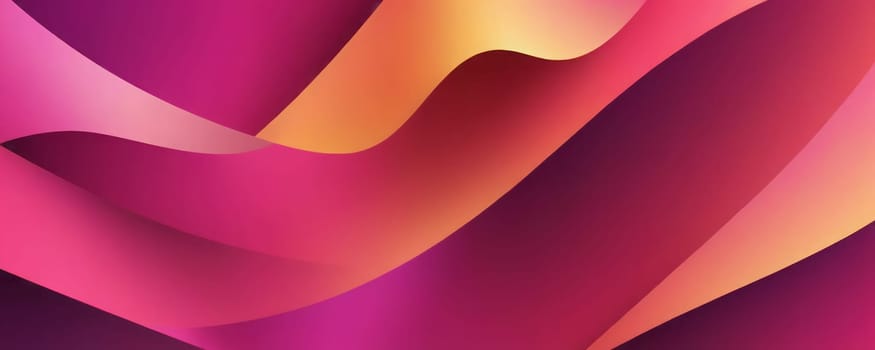 A gradient wallpaper with Distorted shapes using fuchsia and rosy brown gradient colors. Generative AI.