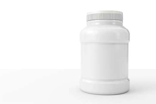 Protein supplement jar mockup for mockup and branding, AI generative.