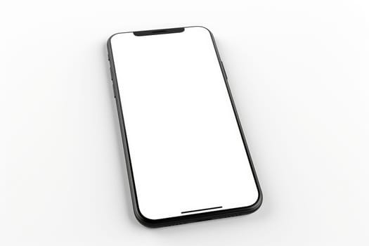 Smartphone iPhone for mockup, Handy, Cellphone Mockup, , Transparent white background, generative Ai.
