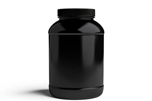 Protein supplement jar mockup for mockup and branding, AI generative.