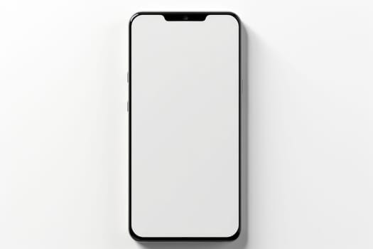 Smartphone iPhone for mockup, Handy, Cellphone Mockup, , Transparent white background, generative Ai.