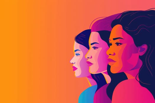 international women's day. Women's history month celebration background .generative ai.