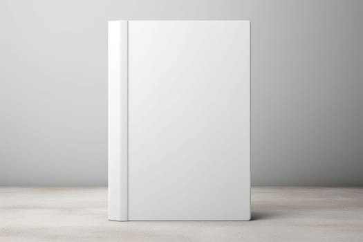 blank white book cover for mockup. isolated background . Generative AI.
