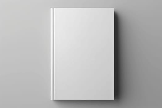 blank white book cover for mockup. isolated background . Generative AI.