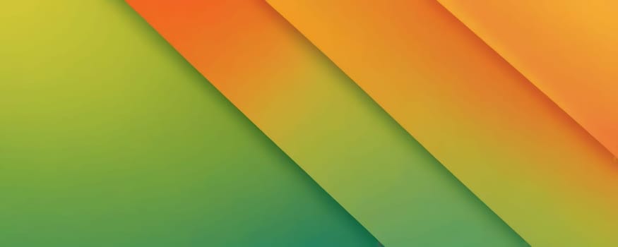 A gradient wallpaper with Arrow shapes using orange and medium spring green gradient colors. Generative AI.